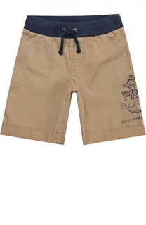 Хлопковые шорты с поясом на резинке Polo Ralph Lauren