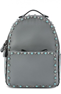 Кожаный рюкзак Rockstud Rolling с вышитым ремнем Valentino
