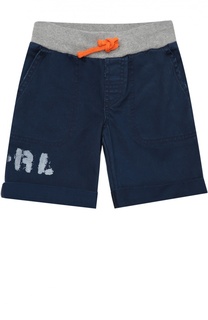 Хлопковые шорты с поясом на резинке Polo Ralph Lauren