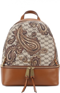Рюкзак Rhea Medium Zip Paisley с отделкой текстилем Michael Michael Kors