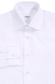 Хлопковая сорочка с воротником кент Brioni