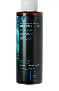 Гель для душа Шалфей-Липа-Ель Korres