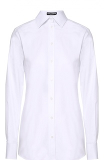 Хлопковая приталенная блуза Dolce &amp; Gabbana