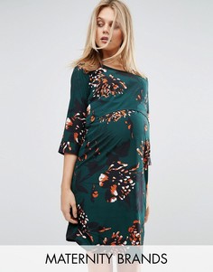 Платье для беременных и кормящих с цветочным принтом Mamalicious - Мульти Mama.Licious