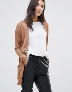 JDY Tammy Pocket Cardigan - Коричневый