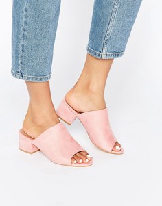 Сабо на среднем каблуке Truffle - Розовый