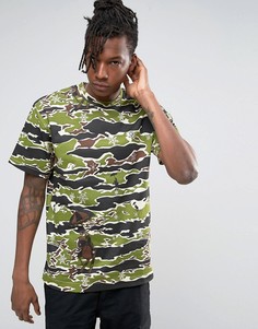 Футболка с камуфляжным принтом Billionaire Boys Club - Зеленый