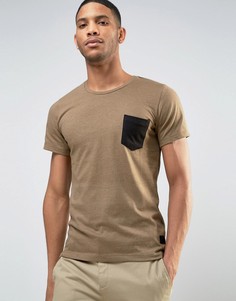 Casual Friday T-Shirt With Patch Pocket - Бежевый