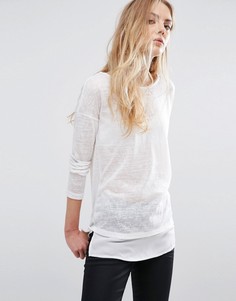 Blend She Safira Slub Jumper - Белый