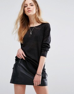 Blend She Safira Slub Jumper - Черный