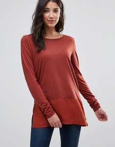 JDY Cone Layered Long Sleeved Top - Красный