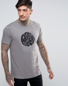 Серая узкая футболка Pretty Green Eastfields - Серый