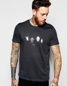 Футболка с отпечатками пальцев Paul Smith Jeans - Белый