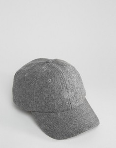 Полушерстяная бейсболка Stussy - Серый