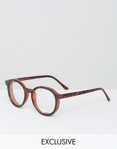 Круглые очки Reclaimed Vintage - Коричневый