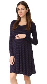 Платье-трапеция для беременных с длинными рукавами Ingrid & Isabel