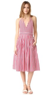 Платье с американской проймой и V-образным вырезом MDS Stripes