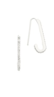 Серьги в виде булавок с миниатюрным паве Rebecca Minkoff