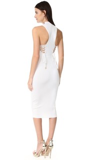 Платье с глубоким вырезом со шнуровкой на спине Cushnie Et Ochs