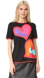 Short Sleeve Printed Blouse Boutique Moschino