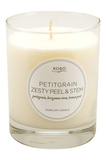 Ароматическая свеча Petitgrain Zesty Peel &amp; Stem, 312гр. Kobo Candles