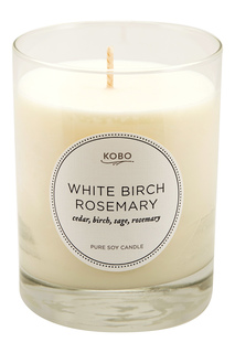 Ароматическая свеча White Birch Rosemary, 312гр. Kobo Candles