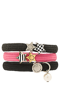 Stripe &amp; checkerboard cluster ponys - Marc Jacobs