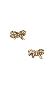 Pave twisted bow stud earrings - Marc Jacobs