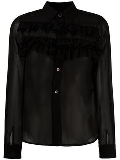 полупрозрачная юбка с оборками Comme Des Garçons Comme Des Garçons