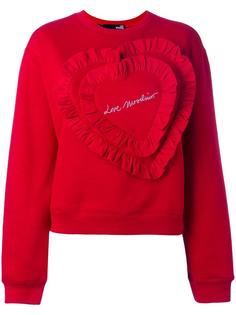 толстовка с нашивкой в виде сердца Love Moschino
