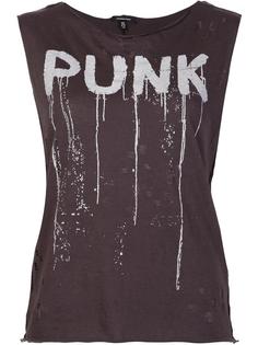 'Punk' sleeveless destroyed shirt R13