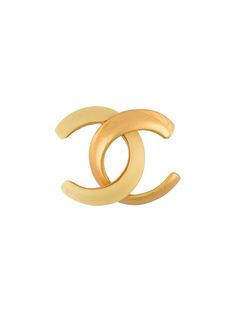 брошь в виде логотипа Chanel Vintage