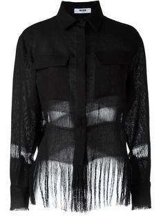 рубашка с бахромой  MSGM