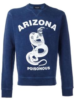 толстовка с принтом змеи Dsquared2
