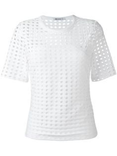 футболка с перфорацией T By Alexander Wang