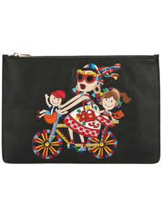 клатч с заплаткой '#DG family' Dolce &amp; Gabbana