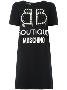 платье-футболка с логотипом Boutique Moschino