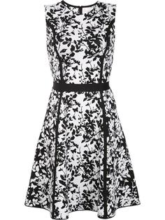 трикотажное платье с цветочным рисунком Carolina Herrera