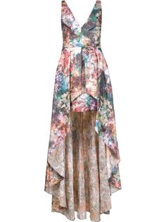 printed high low gown  Marchesa Notte