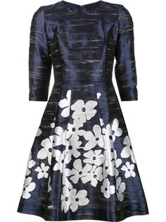 платье с цветочным принтом Carolina Herrera