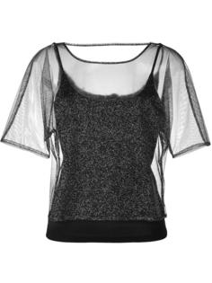 прозрачная блузка Emporio Armani
