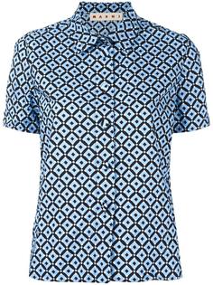 Tracery print short sleeved top Marni