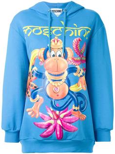 monkey print hoodie Moschino