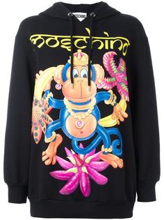 monkey print hoodie Moschino