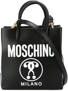сумка-тоут с логотипом  Moschino