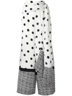 polka dots palazzo pants Oscar de la Renta