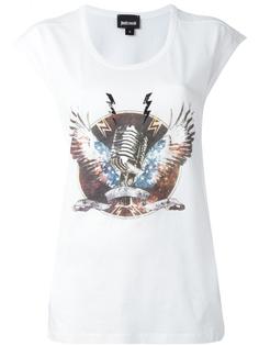 microphone print T-shirt Just Cavalli
