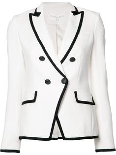 double-breasted contrast blazer Veronica Beard