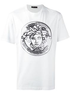 кроссовки с контрастной окантовкой Versace