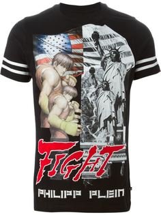 футболка 'NY FIghts' с принтом  Philipp Plein